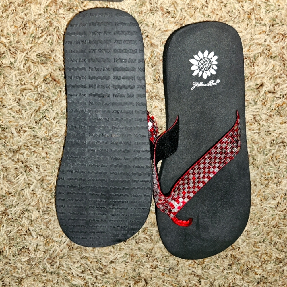 Yellow box flip flop